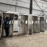 Stainless steel construction ladder operating room